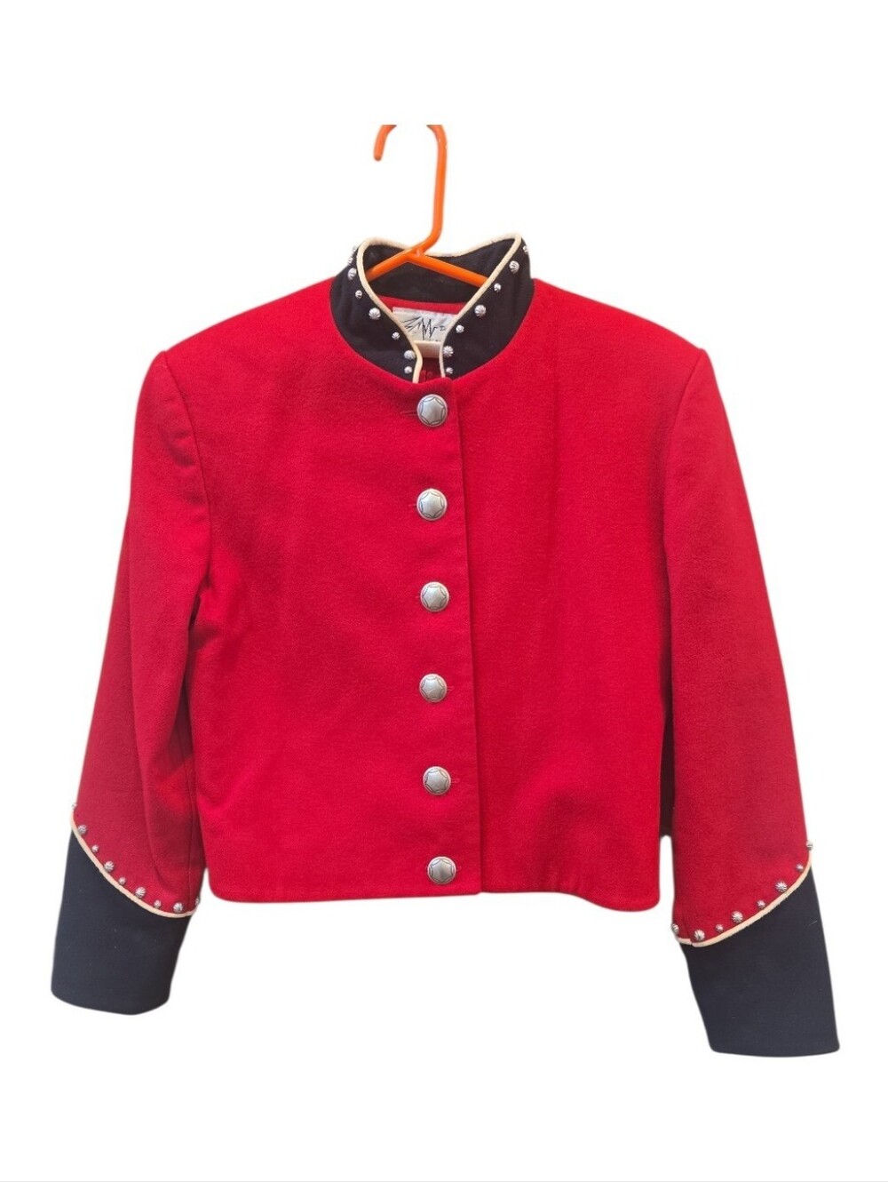 Vtg BMW Designs Ft Worth Texas Cropped Wool Jacket Studded M Western USA